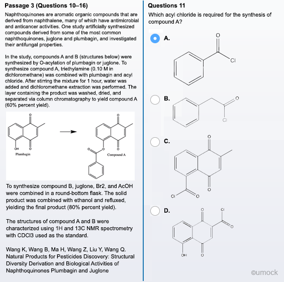 MCAT Sample question and explanation